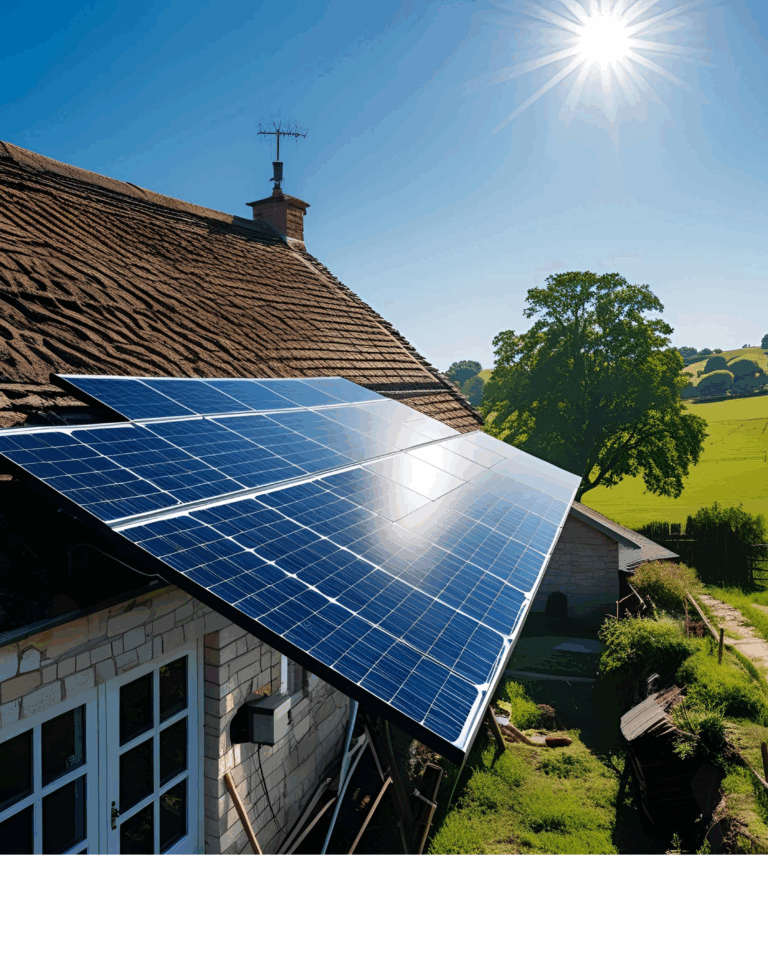 Tanyasi házon napelem